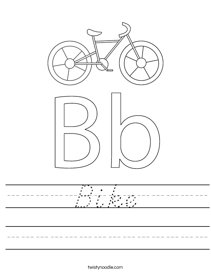Bike Worksheet