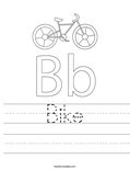 Bike Worksheet