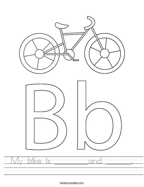 Kids Bike Worksheet