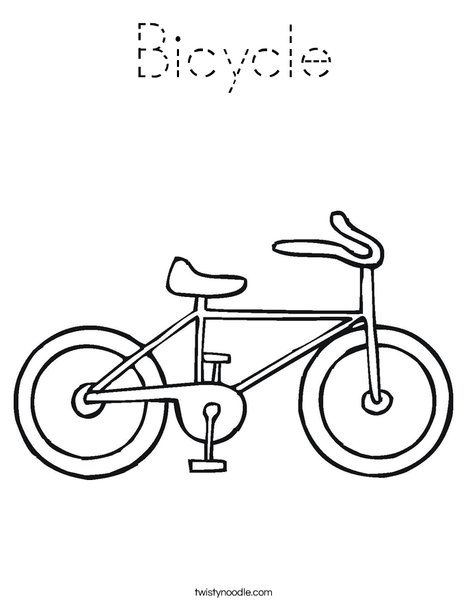 Bike Coloring Page