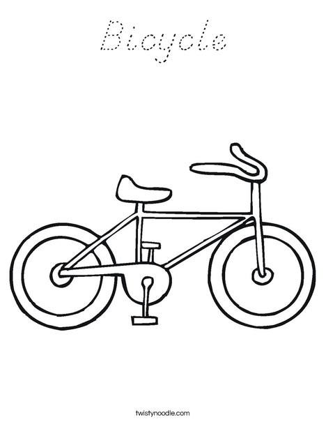 Bike Coloring Page