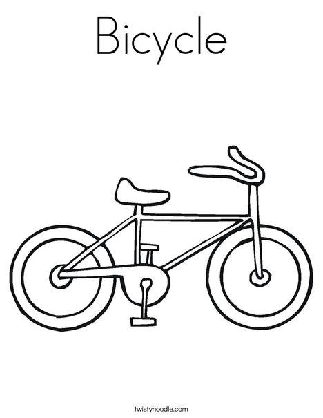 Bike Coloring Page
