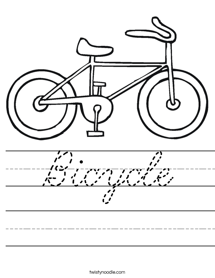 Bicycle Worksheet