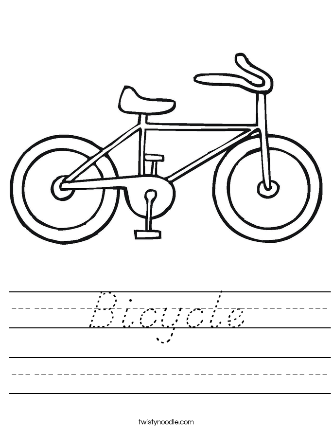 Bicycle Worksheet