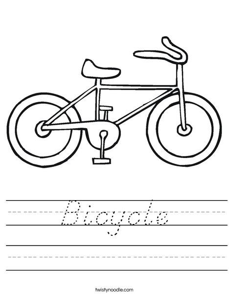 Bike Worksheet
