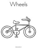 Wheels Coloring Page