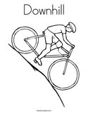 Downhill Coloring Page
