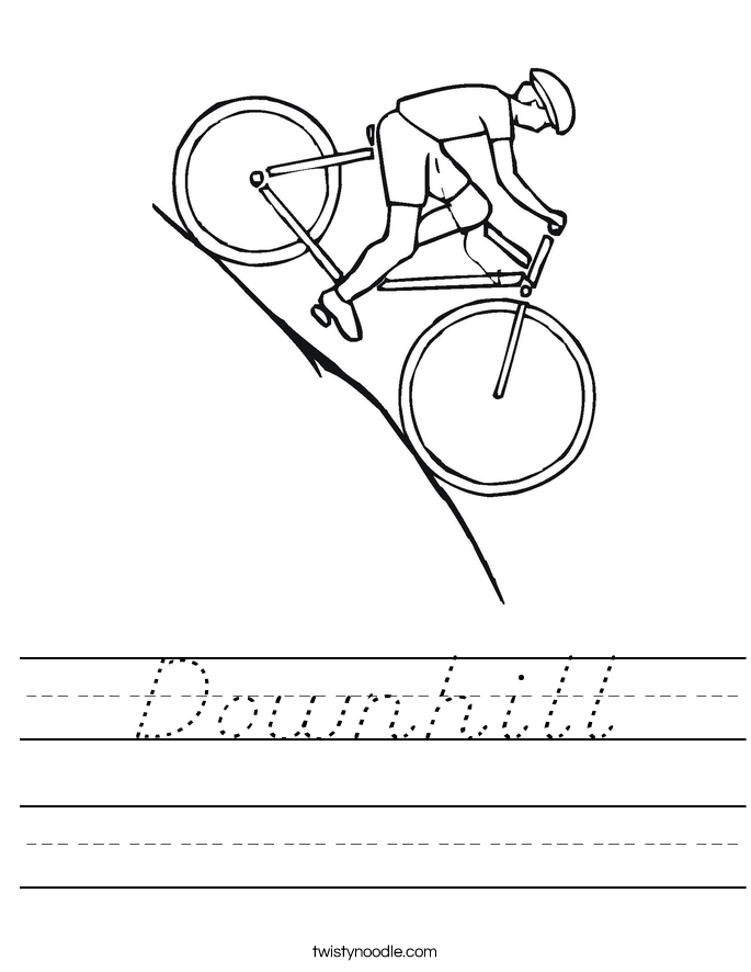 Downhill Worksheet