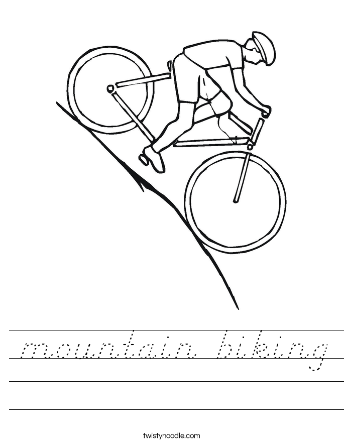 mountain biking Worksheet
