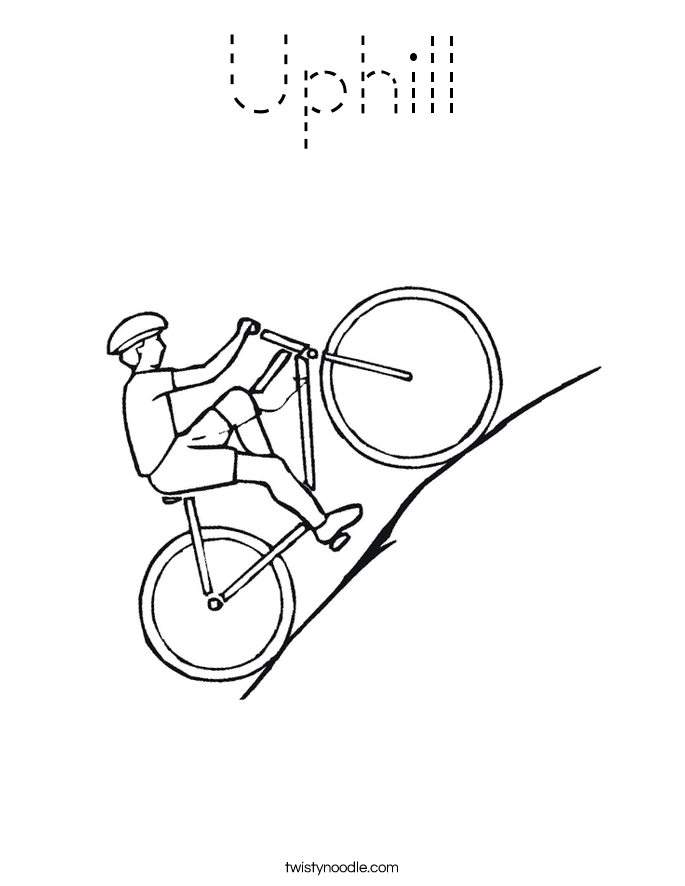 Uphill Coloring Page