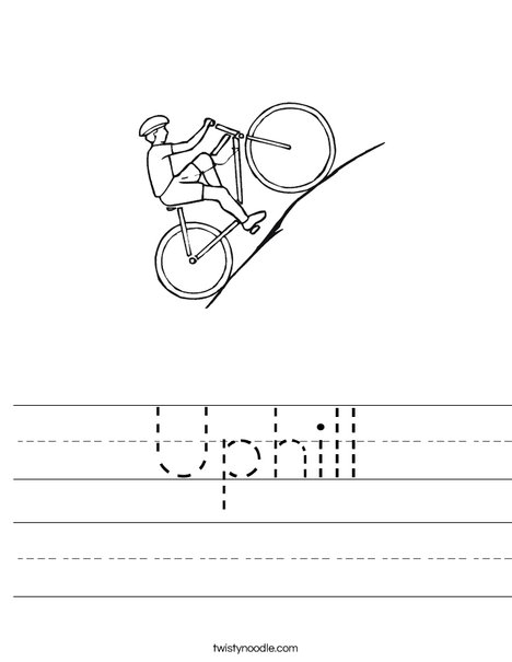 Uphill Worksheet - Twisty Noodle