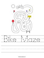 Bike Worksheets Twisty Noodle