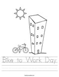 Bike to Work Day Worksheet