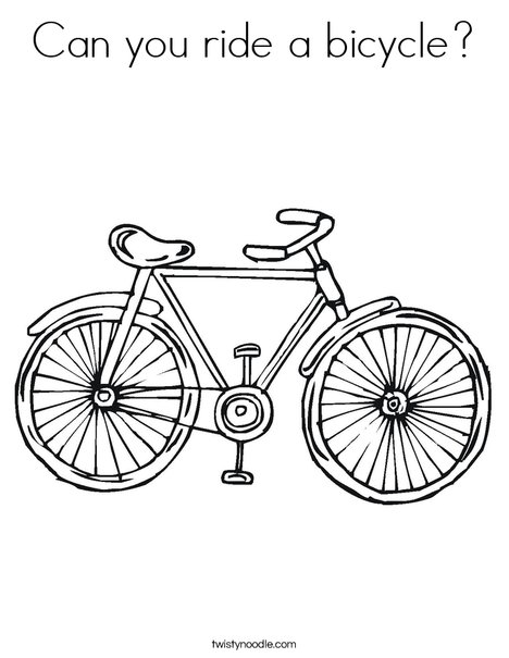 you can ride a bike