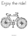 Enjoy the ride! Coloring Page