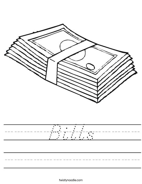 Bills Worksheet