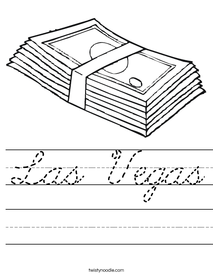 Las Vegas Worksheet