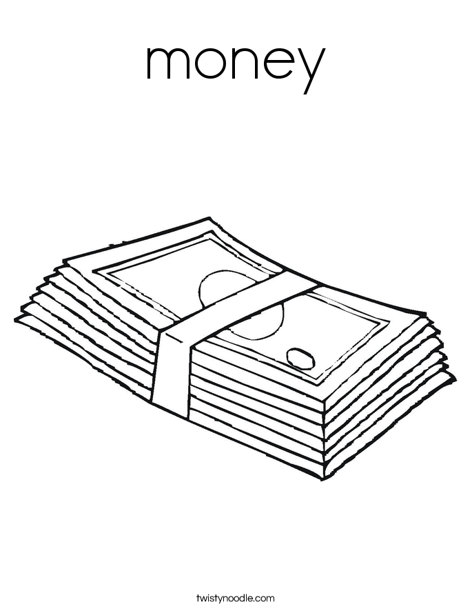 money Coloring Page