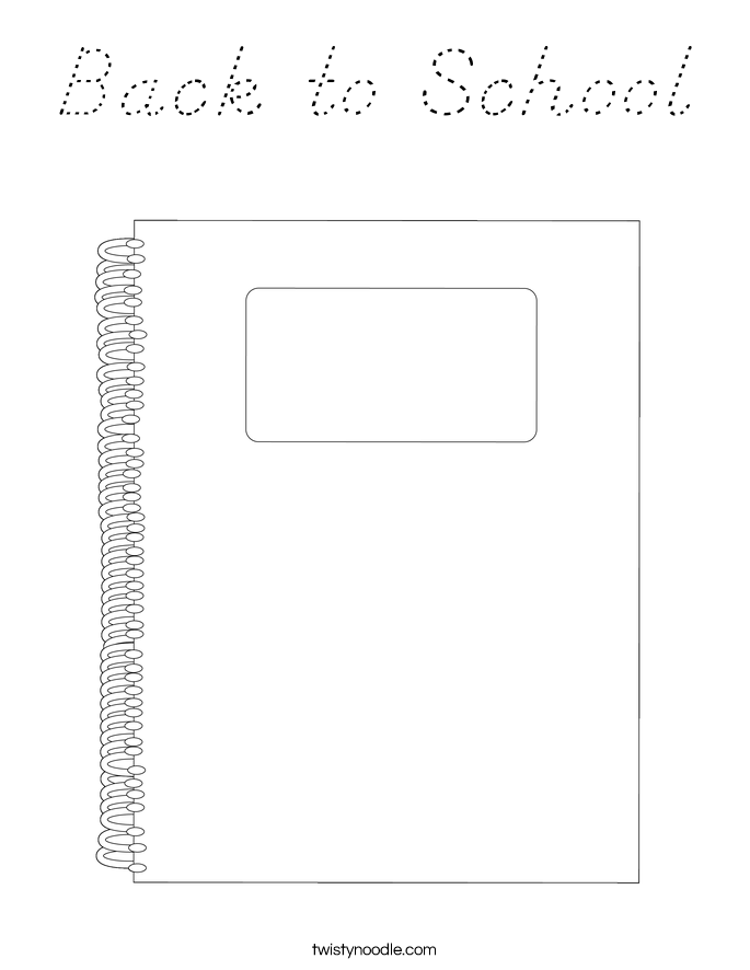Back to School Coloring Page
