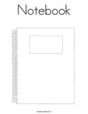 Notebook Coloring Page