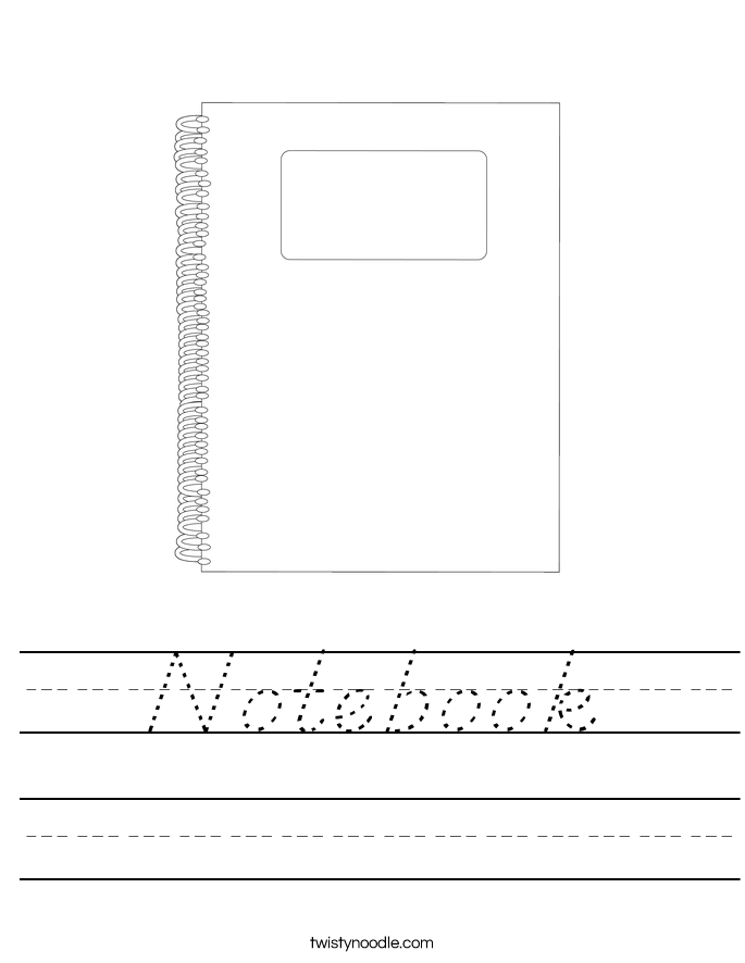 Notebook Worksheet