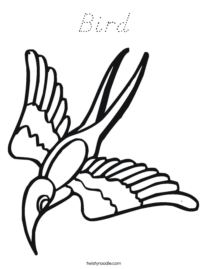 Bird Coloring Page