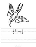 Bird Worksheet