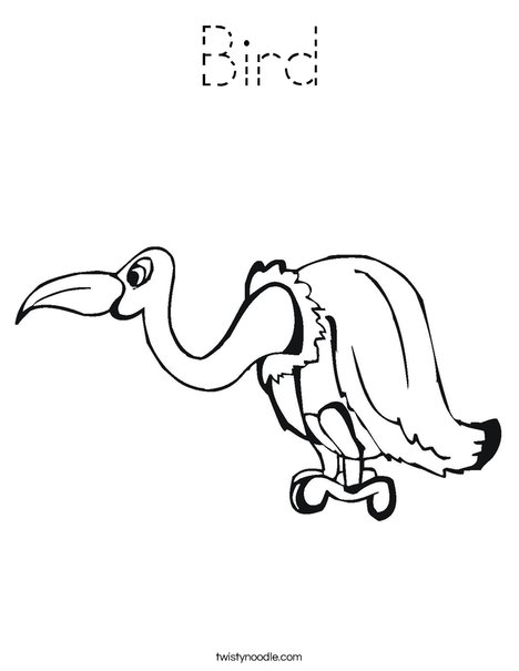 Buzzard Coloring Page