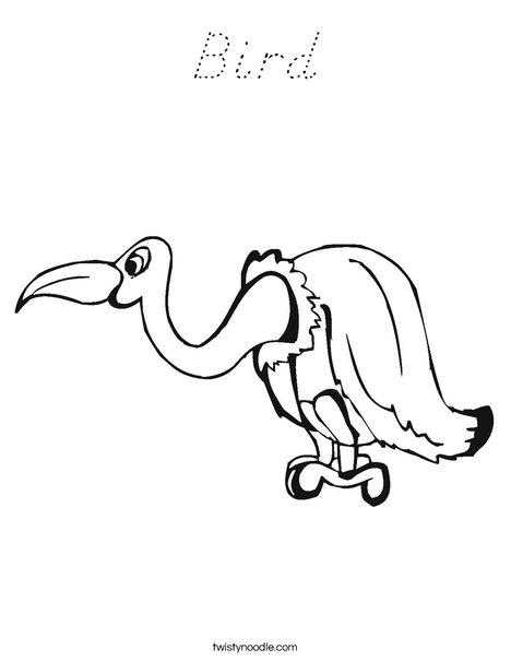 Buzzard Coloring Page