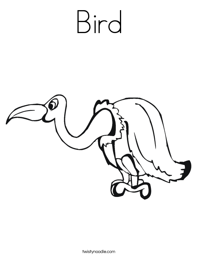Bird Coloring Page