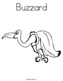Buzzard Coloring Page