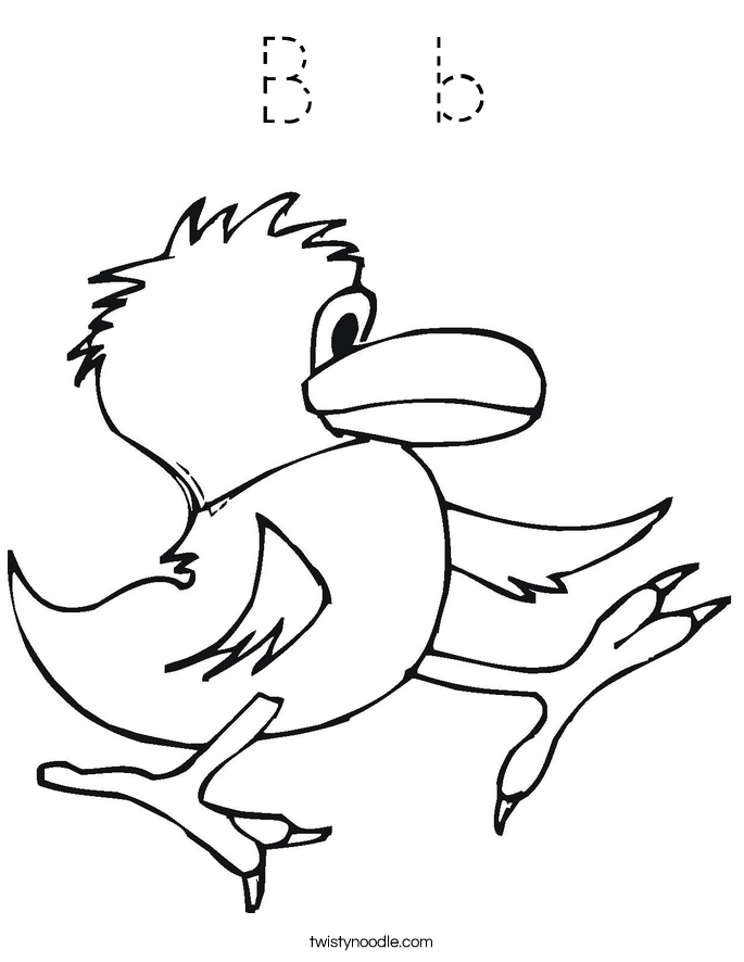B  b Coloring Page