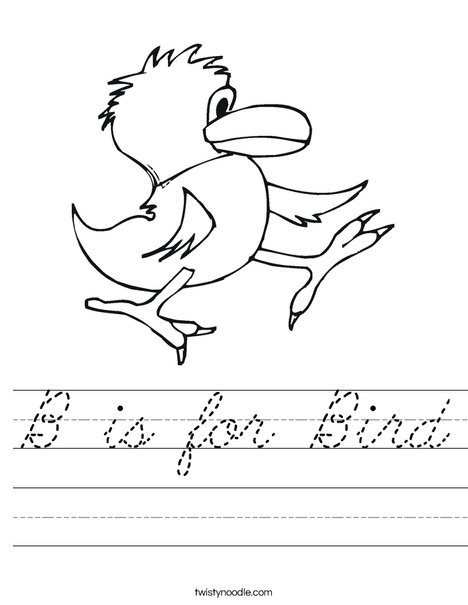 Walking Bird Worksheet
