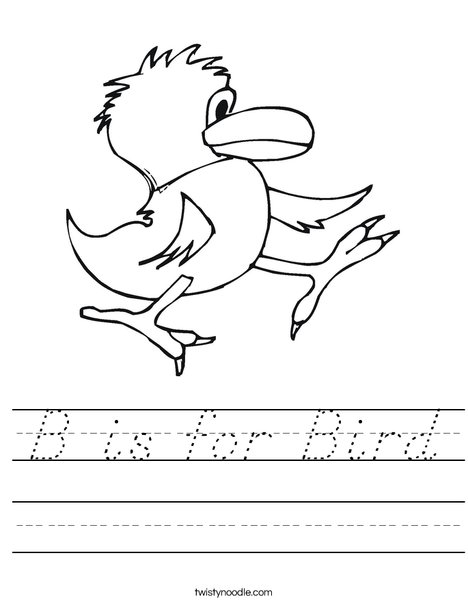 Walking Bird Worksheet