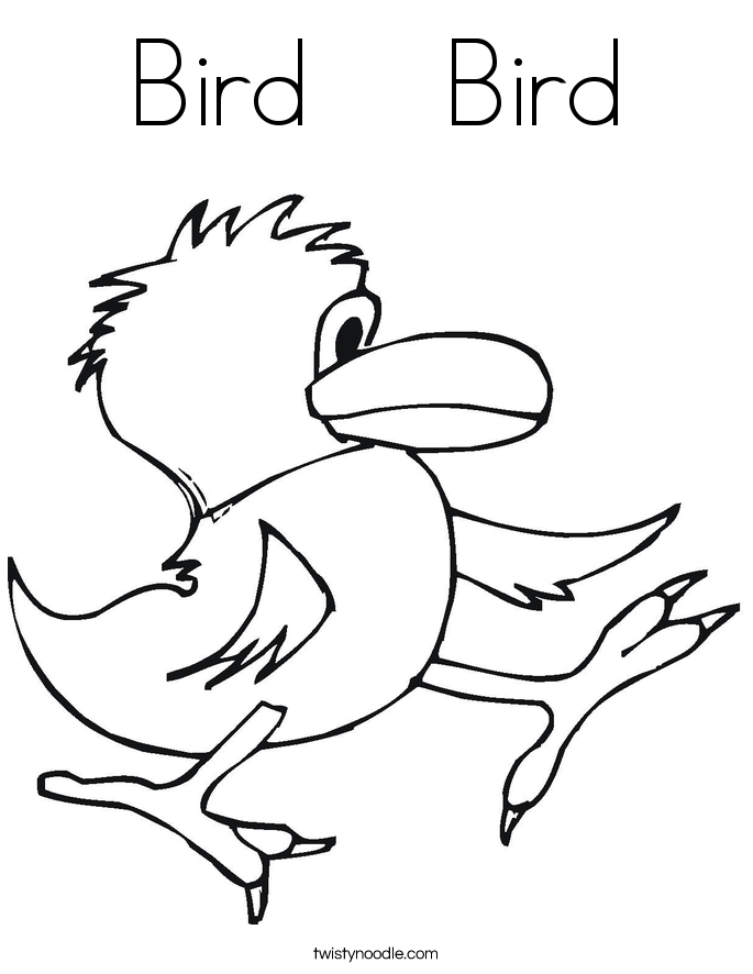 Bird    Bird Coloring Page