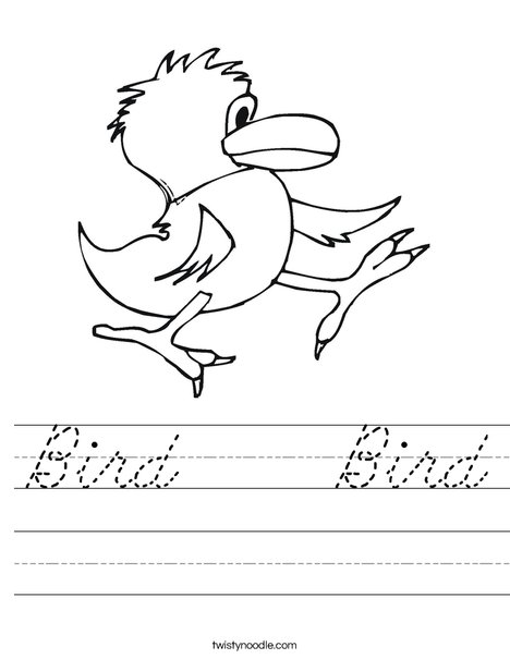 Walking Bird Worksheet