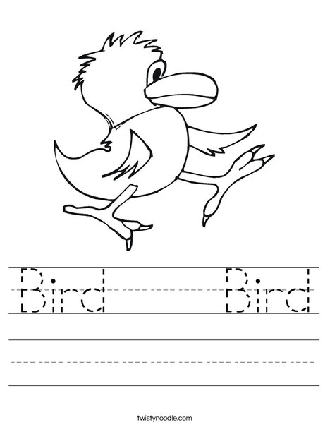 Walking Bird Worksheet