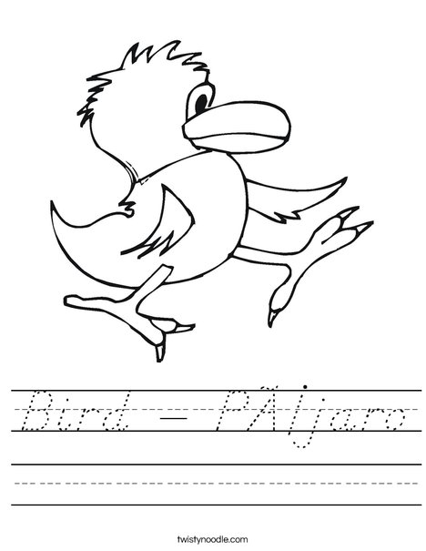 Walking Bird Worksheet