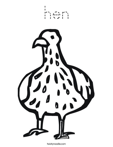 Bird with Spots Coloring Page