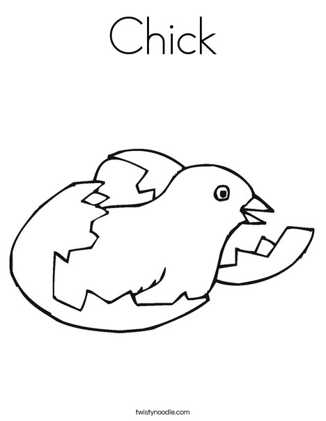 Bird Hatching Coloring Page