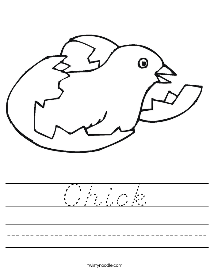 Chick Worksheet