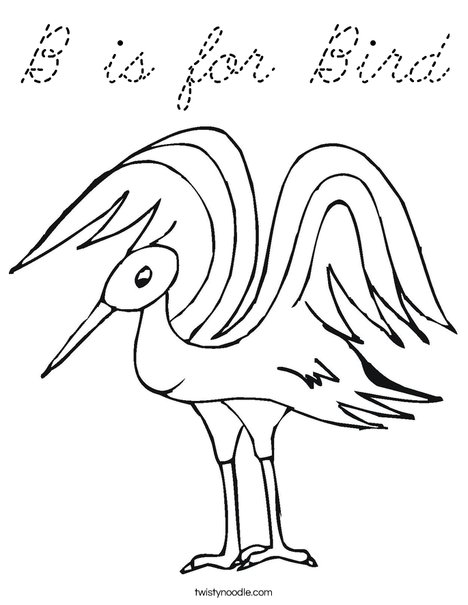 Bird Coloring Page