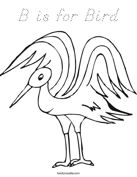 Bird Coloring Page