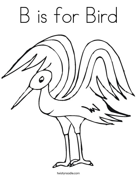 Bird Coloring Page