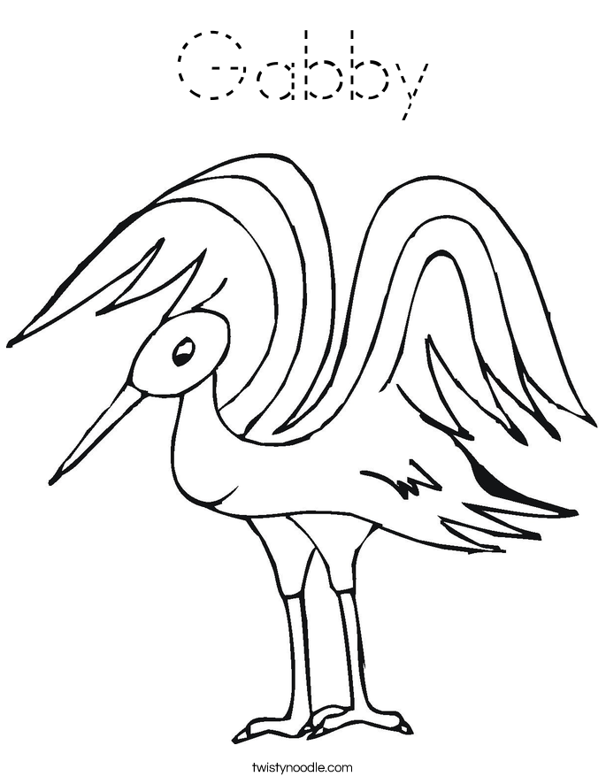 Gabby Coloring Page