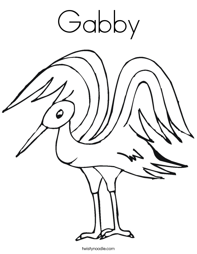 Gabby Coloring Page