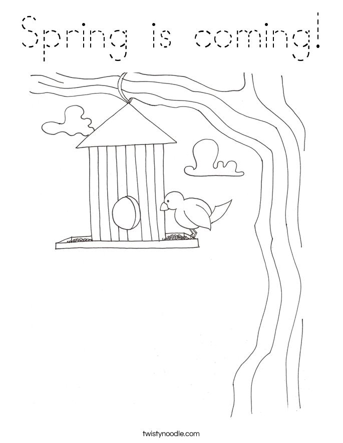 Spring is coming! Coloring Page
