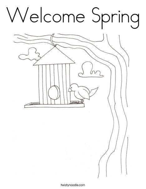 Birdhouse Coloring Page