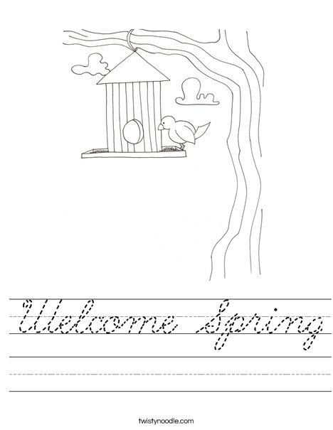 Birdhouse Worksheet