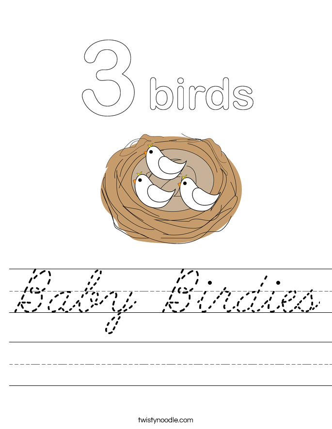 Baby Birdies Worksheet